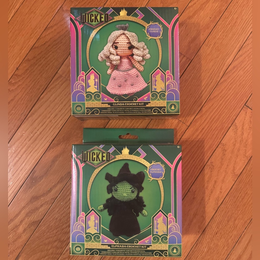 Wicked Crochet Kit Set - Glinda and Elphaba
You Get Both!